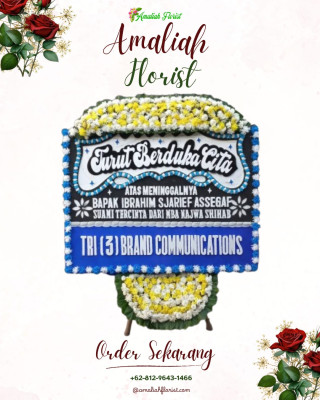 Papan Bunga Duka di Demangrejo